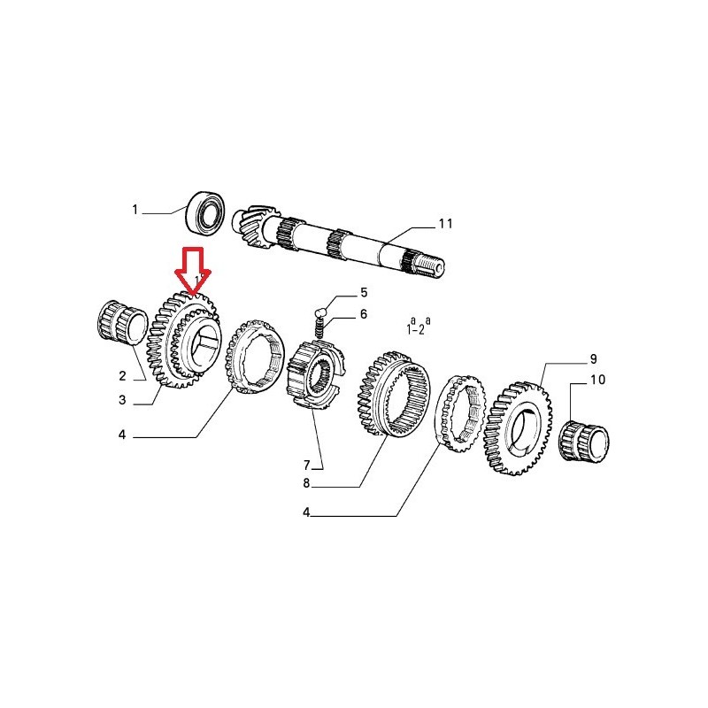 Pignon De Premiere 46450095 Fiat Cinquecento Panda Seicento Uno