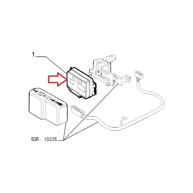 Engine control unit - Alfa Romeo GTV / SPIDER (1995 - 1998) 2,0 TS 16V