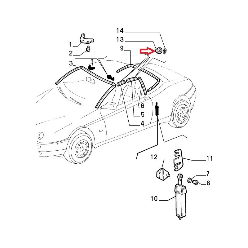 Screw  - Alfa Romeo Spider