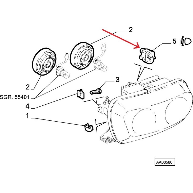 Corrector - Alfa Romeo GTV / Spider  