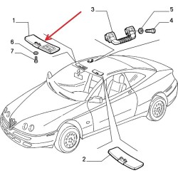 Pantina parasole destra - Alfa Romeo GTV / SPIDER