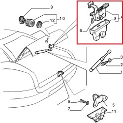 Lock for lid - Alfa roméo Spider