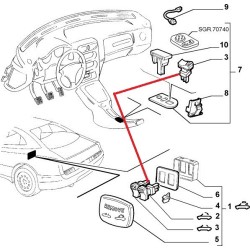 Interruttore capota - Alfa Romeo Spider