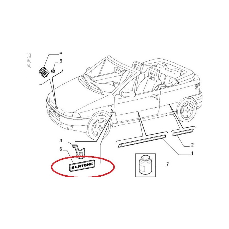 46730640 Scrita Bertone Fiat Punto cabriolet