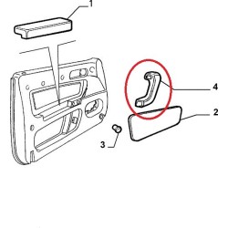 Appoggia braccio sinistro  - Alfa Romeo GTV / Spider
