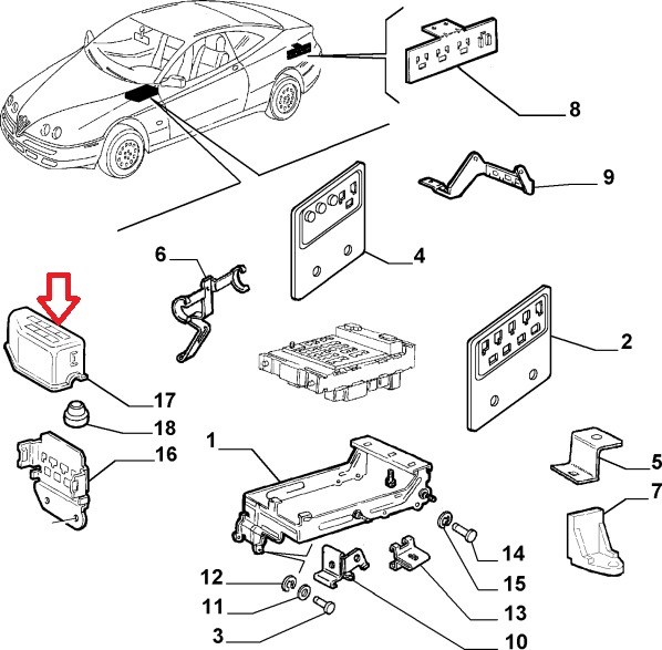 Protection de connections - Alfa Romeo 147 / 156 / GT (Moteur V6) Likhon  FRAP