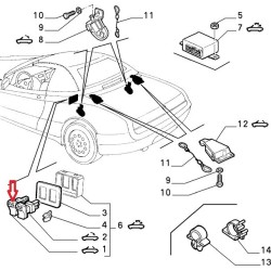 Interruttore sinistro - Alfa Romeo Spider